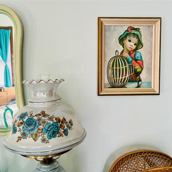 Vintage 60s MAIO Mardi Gras Boy Framed Lithograph Print / 14 x 17 - Picture 2 of 8